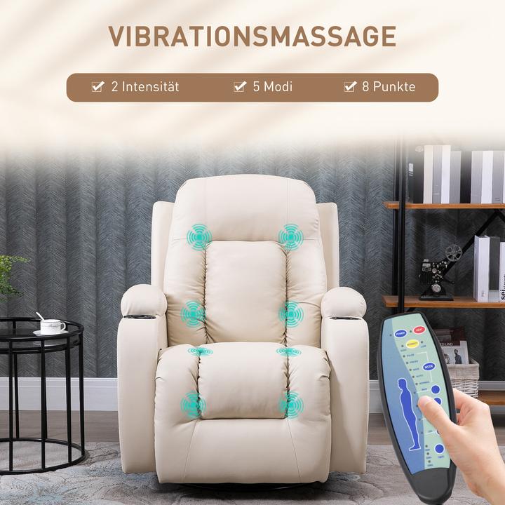 Produktbild Homcom Massagesessel mit Wippfunktion und Wärmefunktion