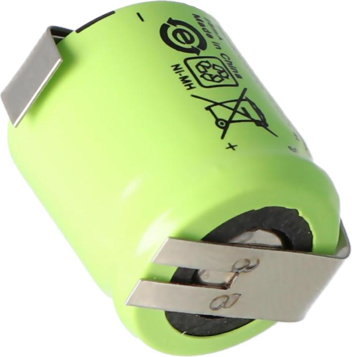 Produktbild AccuCell Akku für Sanyo N-110AA Akku NiMH 1/3 AA Mignon mit Lötfahne Z-Form (1 Stk., 1/3 AA, 150 mAh, Akku)