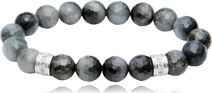 Produktbild Leyda Katzenauge Armband mit Silber & Zirkonia (Silber 925, Stein, syntetischer Stein)