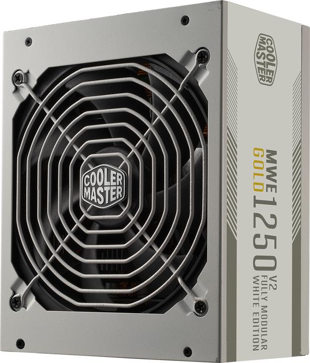 Image du produit Cooler Master Master MPE-C501-AFCAG-3GEU MWE Gold V2 White, ATX3.0, 1250W, 90%, 140mm, 3x PCIe 6+2, 12x SAT (1250 W)