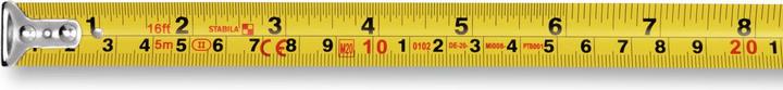 Actual product image Stabila Ruban de poche BM 100, 5 m (16'), échelle cm/pouce (Metric)