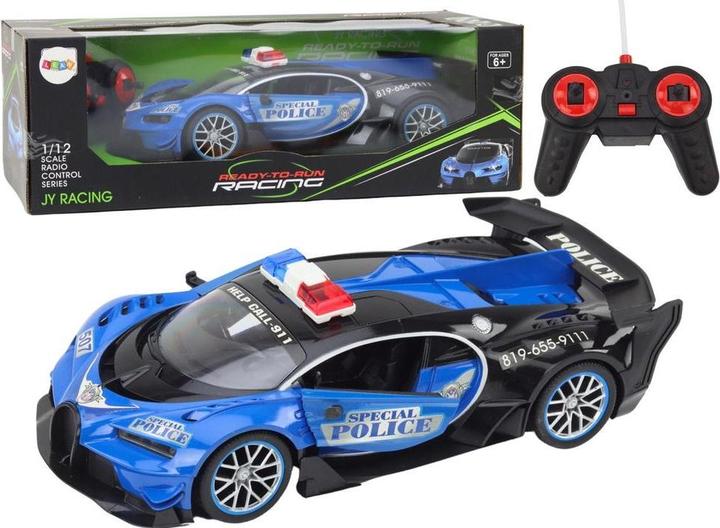 Image du produit Lean Toys Ferngesteuertes Polizeiauto 1:12 blau