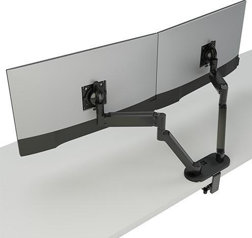 Actual product image Chief Koncis™ DMA2B Dual Monitor Desk Mount black up to 32 inch 81.28 cm, 0.9-6.8 KG (Table, 32.01")