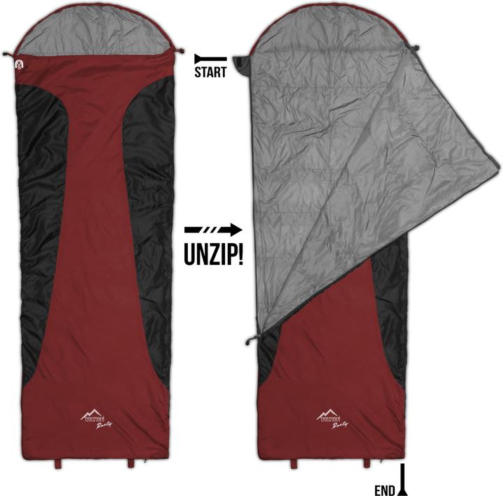 Actual product image Normani Ultralight sleeping bag Runty (210 cm)