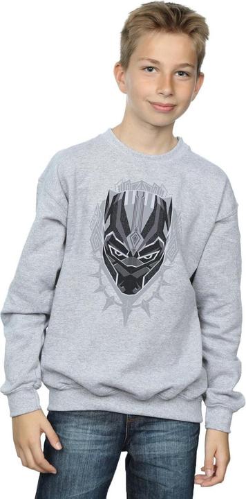 Actual product image Boys Black Panther Head Sweatshirt (116)
