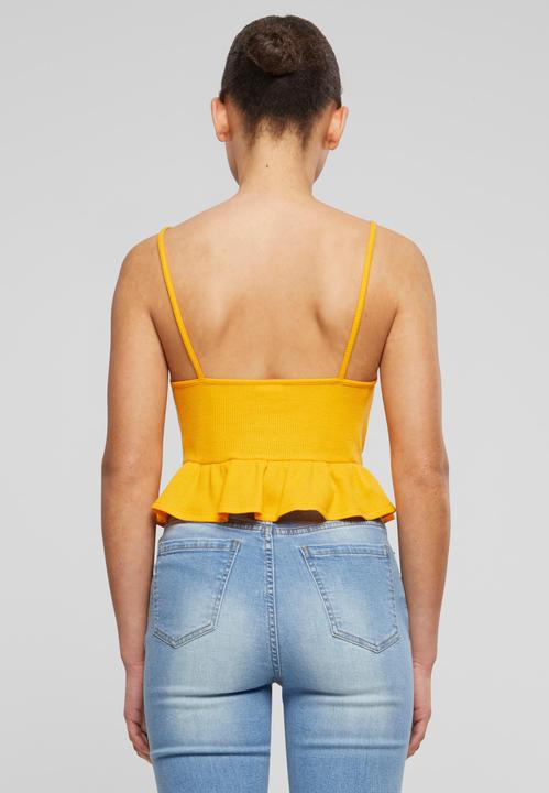 Immagine prodotto Urban Classics Top con volant in piqué Waffle da donna - 137877 (M)