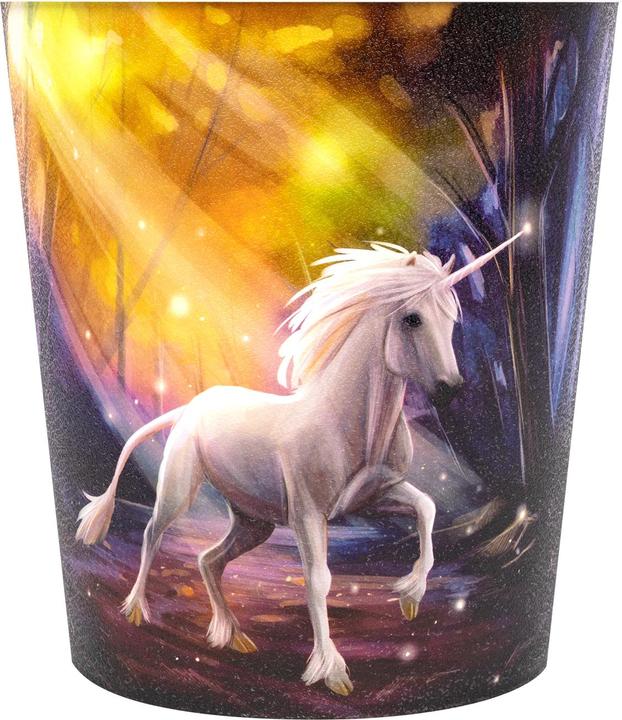 Actual product image Idena 10842 - Children's wastepaper bin, unicorn motif, 9 litre capacity, made of PP, waste bin for (9 l)