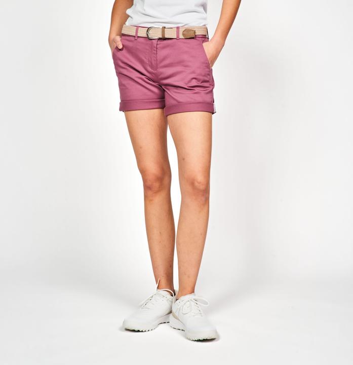 Actual product image Inesis Damen Golf Shorts Baumwolle - MW500 dunkelrosa (34)