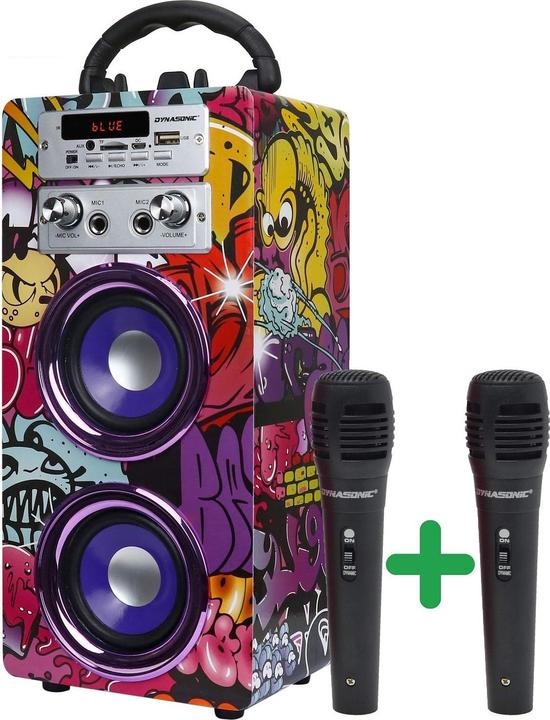 Image du produit Dynasonic Haut-parleur Bluetooth pour karaoké (Fonctionnement sur batterie)