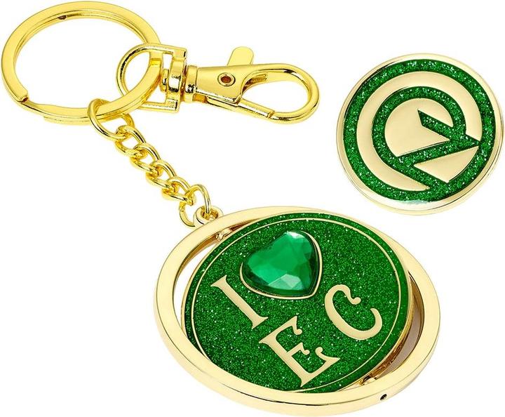 Immagine prodotto Wicked Set di portachiavi e badge I Love The Emerald City in lega di metallo