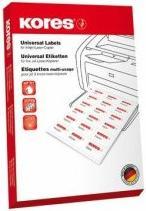 Produktbild Kores Universal-Etiketten, 105 x 37 mm, gelb, 100 Blatt ohne Rand