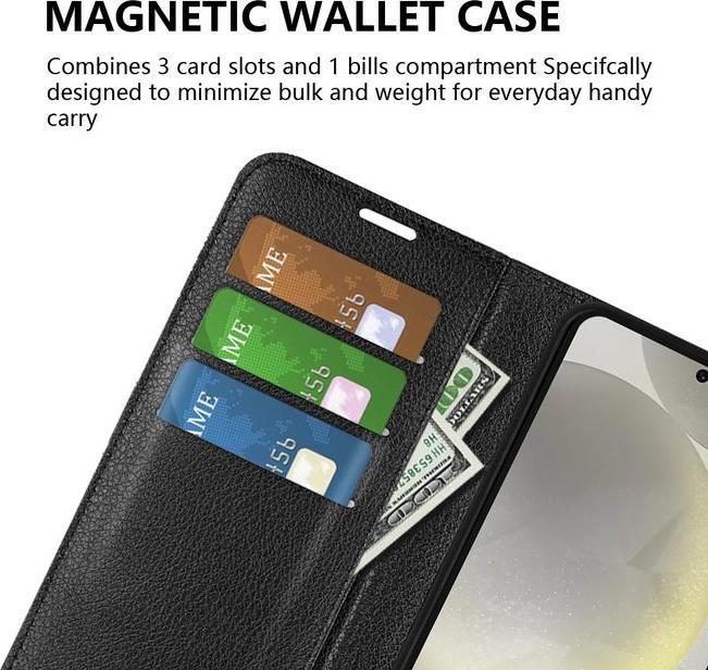 Produktbild MU Classic Litchi Leder Bookcover Series (Samsung Galaxy S24 FE)