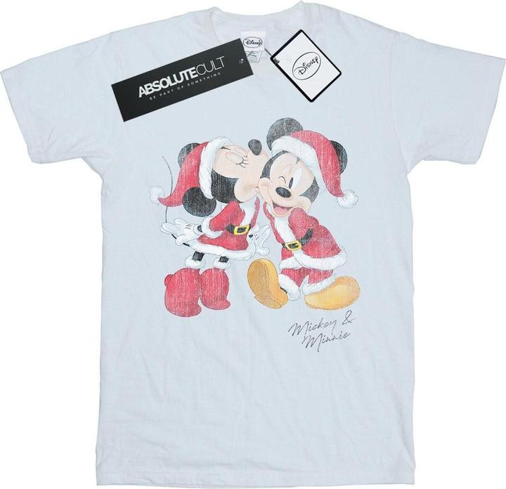 Immagine prodotto Disney Mickey And Minnie Christmas Kiss Maglietta Ampia Donna (XL)