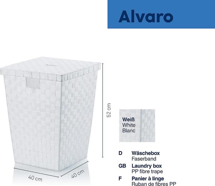Immagine prodotto Kela Box lavanderia Alvaro bianco 43 litri (43 l)
