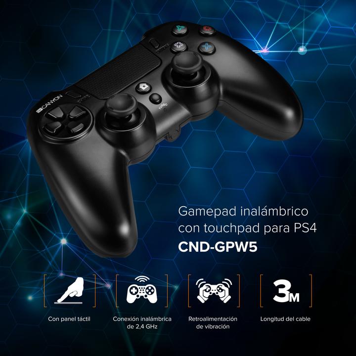 Actual product image Canyon Gamepad GP-W5 wireless PS4 (PS4)