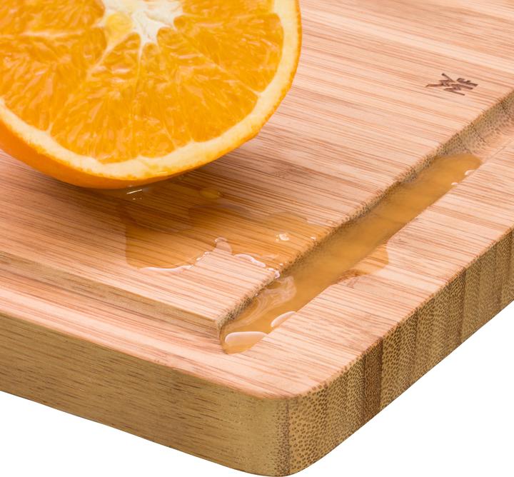 Actual product image WMF Natural bamboo chopping board large with juice groove - blade-friendly