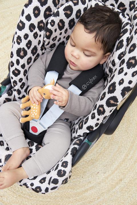 Actual product image Meyco Child seat cover groep 0 Cloud-Z Leopard sand melange