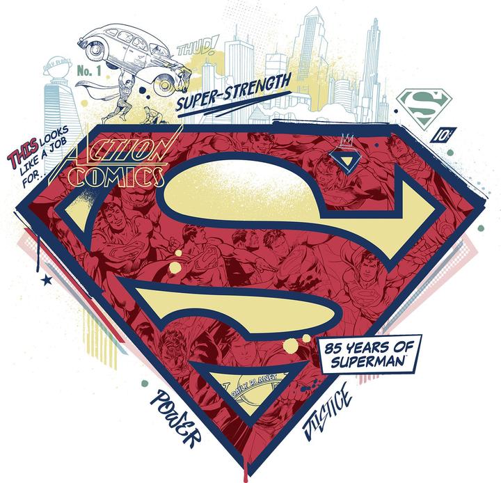 Actual product image Superman Unisex Adult 85th Anniversary Sweatshirt (M)