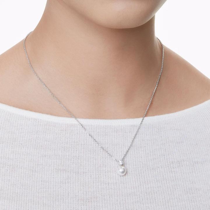 Image du produit Swarovski Collier Matrix perle de cristal rond blanc (Métal Swarovski)
