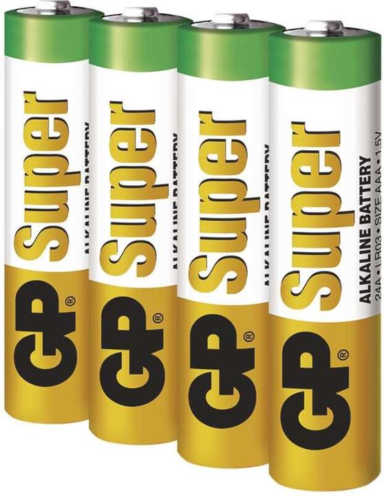 Produktbild GP Batteries Super Alkaline (4 Stk., AAA, 2400 mAh)