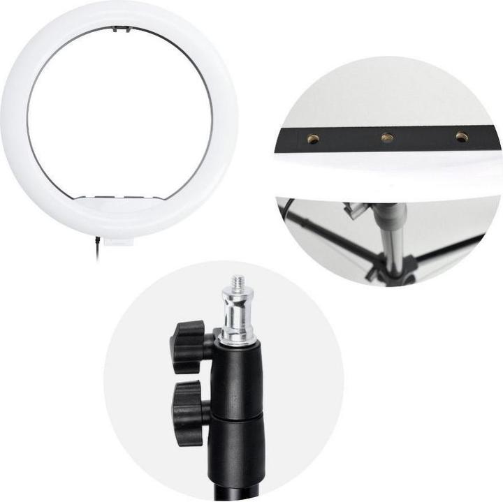 Image du produit Techonic Lampe selfie LED 13 pouces avec support extensible 185cm