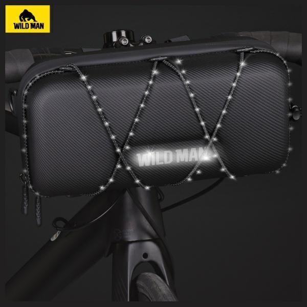 Actual product image Wildman Etui/uchwyt rowerowy GD8 sakwa na kierownicę zielone/green (Luggage carrier bag)