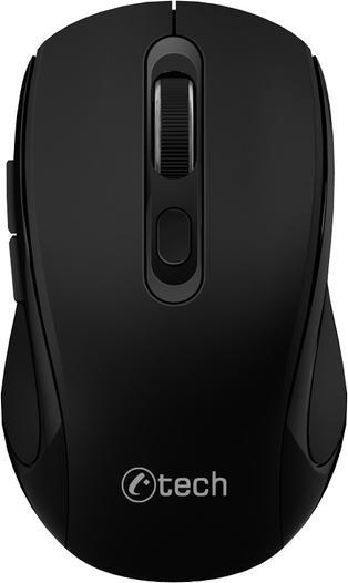 Image du produit C-Tech WLM-12BK/Ergonomick??/Optick??/Pro prav??ky/Bezdr??tov? USB + Bluetooth/??ern? (Sans fil)