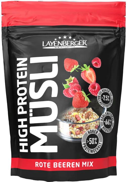 Immagine prodotto Layenberger Miscela di muesli ad alto contenuto proteico ai frutti rossi (400 g)