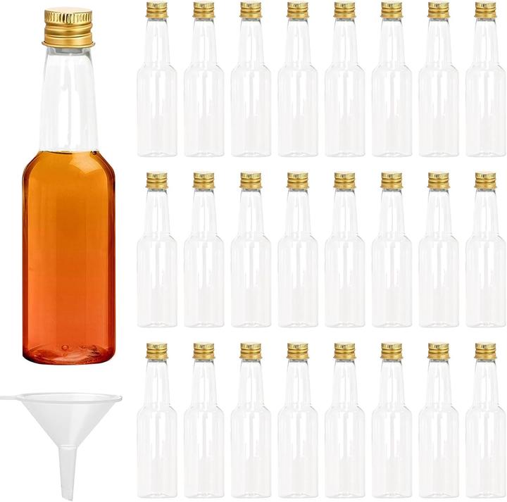 Produktbild Kysun 24x Mini-Schnapsflaschen inkl. Trichter (24 Stk., 0.10 l)