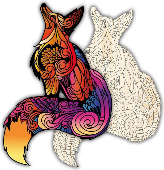 Immagine prodotto Philos Puzzle in legno Artefact 2 in 1 Fox (143 pezzi)