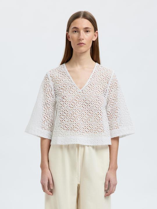 Produktbild Selected Femme Broderie Anglaise Crop Top (40)