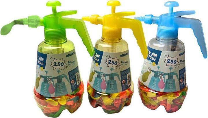 Actual product image Alldoro Water balloon pump ass. triple ass., pump, 250 balloons, from 3 years