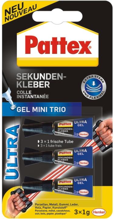 Immagine prodotto Pattex Ultra Gel Mini Trio (1 g)