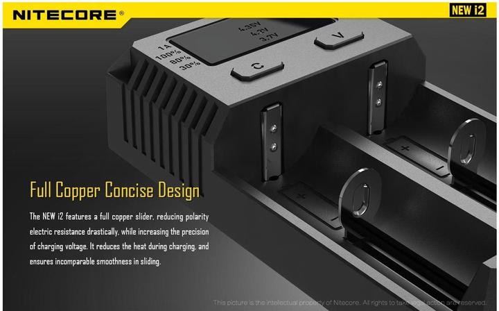 Actual product image Nitecore New i2 (1 pcs., 18650, Chargers without battery)