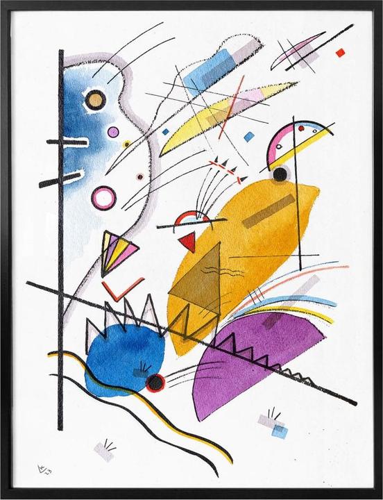 Produktbild Trenddeko Kandinsky - Durchgehender Strich (100 x 120 cm)