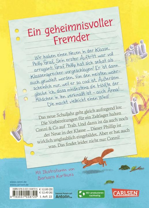 Image du produit Conni & Co 2: Conni & Co Band 2: Conni und der Neue (Allemand, Dagmar Hossfeld, Barbara Korthues, 2022)