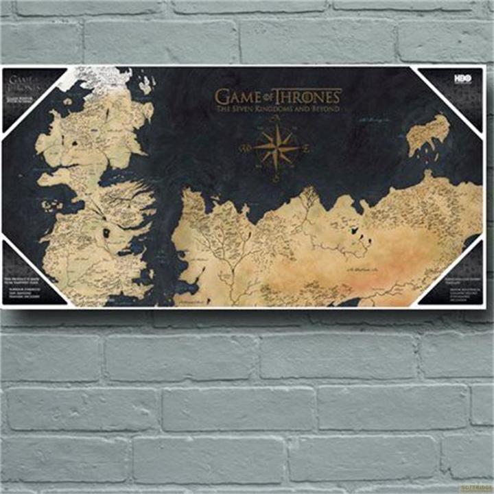 Produktbild NoName GAME OF THRONES - Impression en Verre - Westeros Map - 60X30 cm