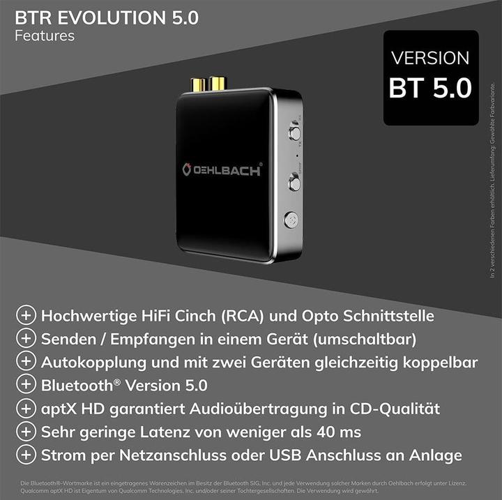 Image du produit Oehlbach BTR Evolution 5.0 (Emetteur & Récepteur)
