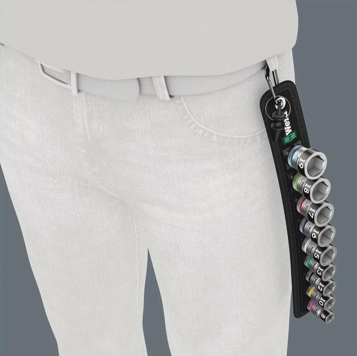 Actual product image Wera Belt B 1 Zyklop socket set (19 mm, 12 mm, 16 mm, 10 mm, 18 mm, 17 mm, 15 mm, 8 mm, 13 mm)