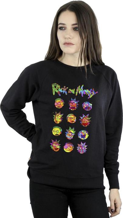 Image du produit Rick And Morty - Sweat TIE DYE FACES - Femme (M)