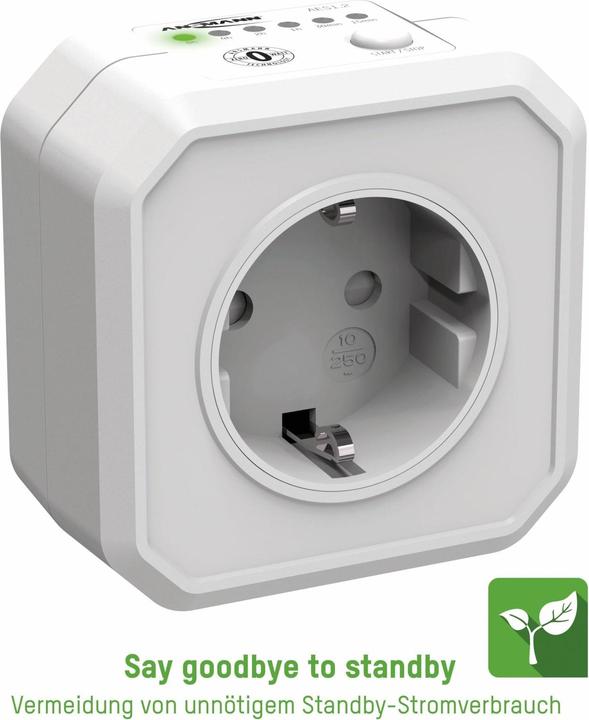 Image du produit Ansmann Prise Zero Watt AES1 femelle programmable, pas d'électricité en veille