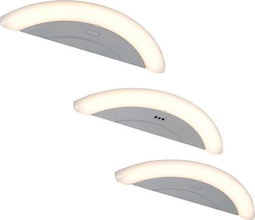 Böhmer silber LEDUnterschrankleuchte mit BWM 3er Set IP 203x3,5W (350 lm)