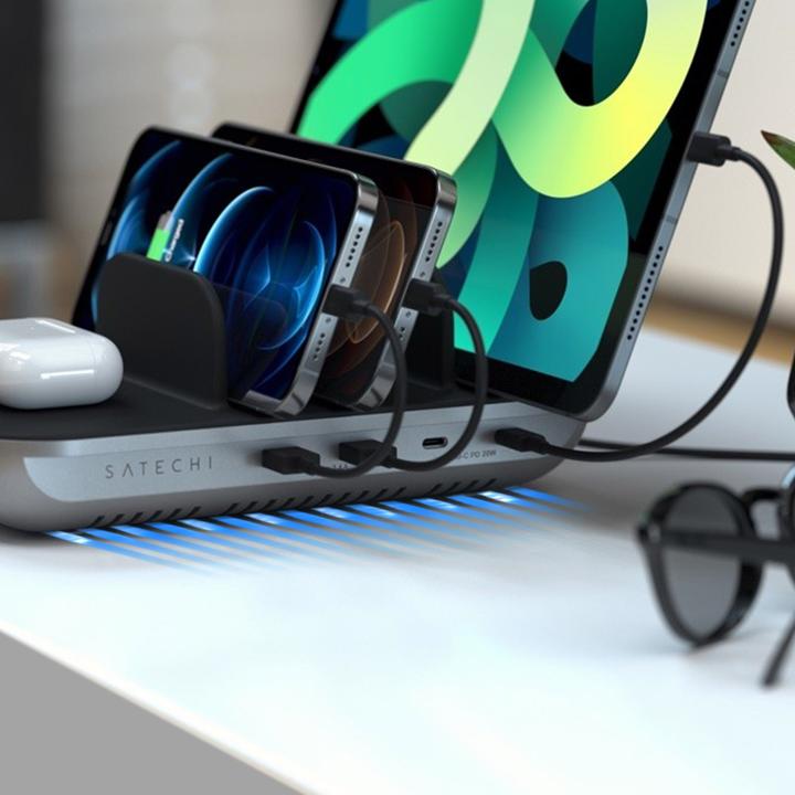 Actual product image Satechi 5 Port MultiDevice Charging Station (20 W)