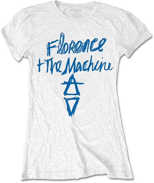 Rock Off Florence & The Machine Ladies T-Shirt: Hand Drawn (S)