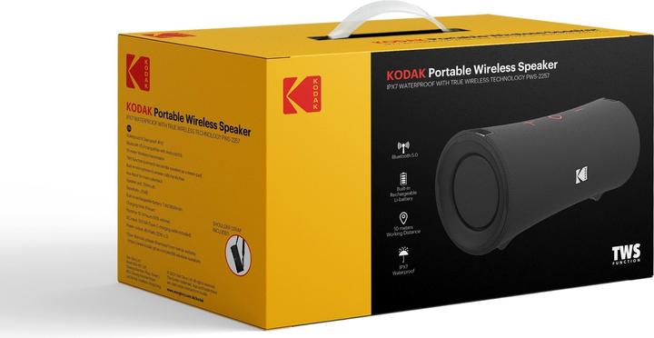 Image du produit Kodak PWS-2258 Haut-parleur stéréo Bluetooth 60 watts (12 h, Fonctionnement sur secteur)