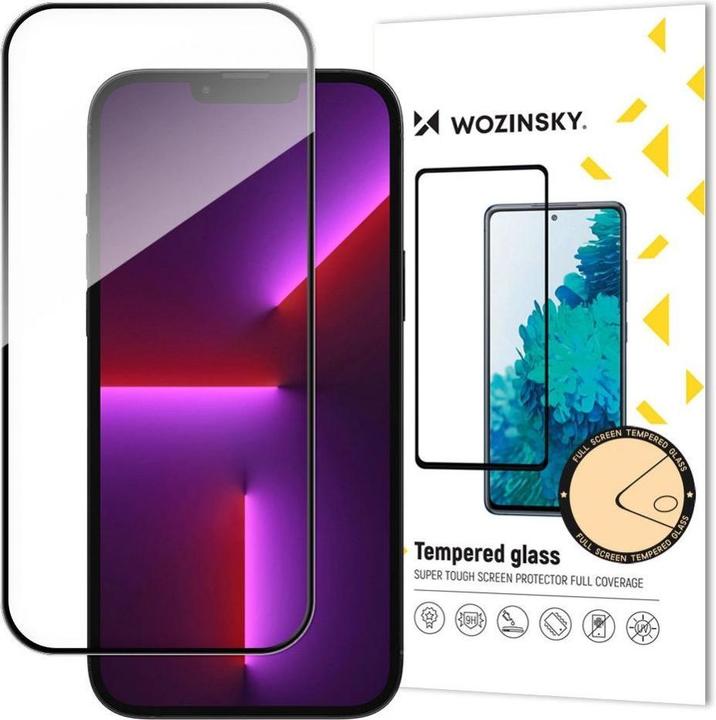 Actual product image Wozinsky Full Glue Tempered Glass for iPhone 16 Plus (1 Piece, Apple iPhone 16 Plus)