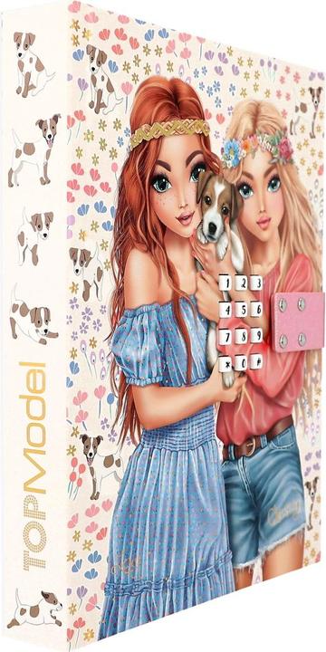 Actual product image Magni Secret code diary TOPModel VELO FLEUR (25 x 20.5 cm, Lined, Hardcover)
