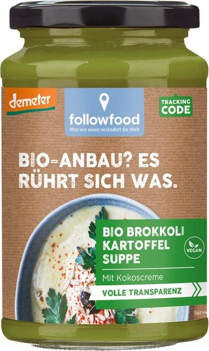 Actual product image Followfood Broccoli potato soup (jar) vegan (380 ml)