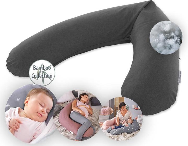 Produktbild Theraline Stillkissen "Das Original" mit Polyester Hohlfaser Füllung inkl. Bezug 190 cm (190 cm)