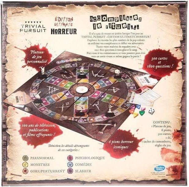 Actual product image Winning Moves TRIVIAL PURSUIT - Horreur 'VF'
